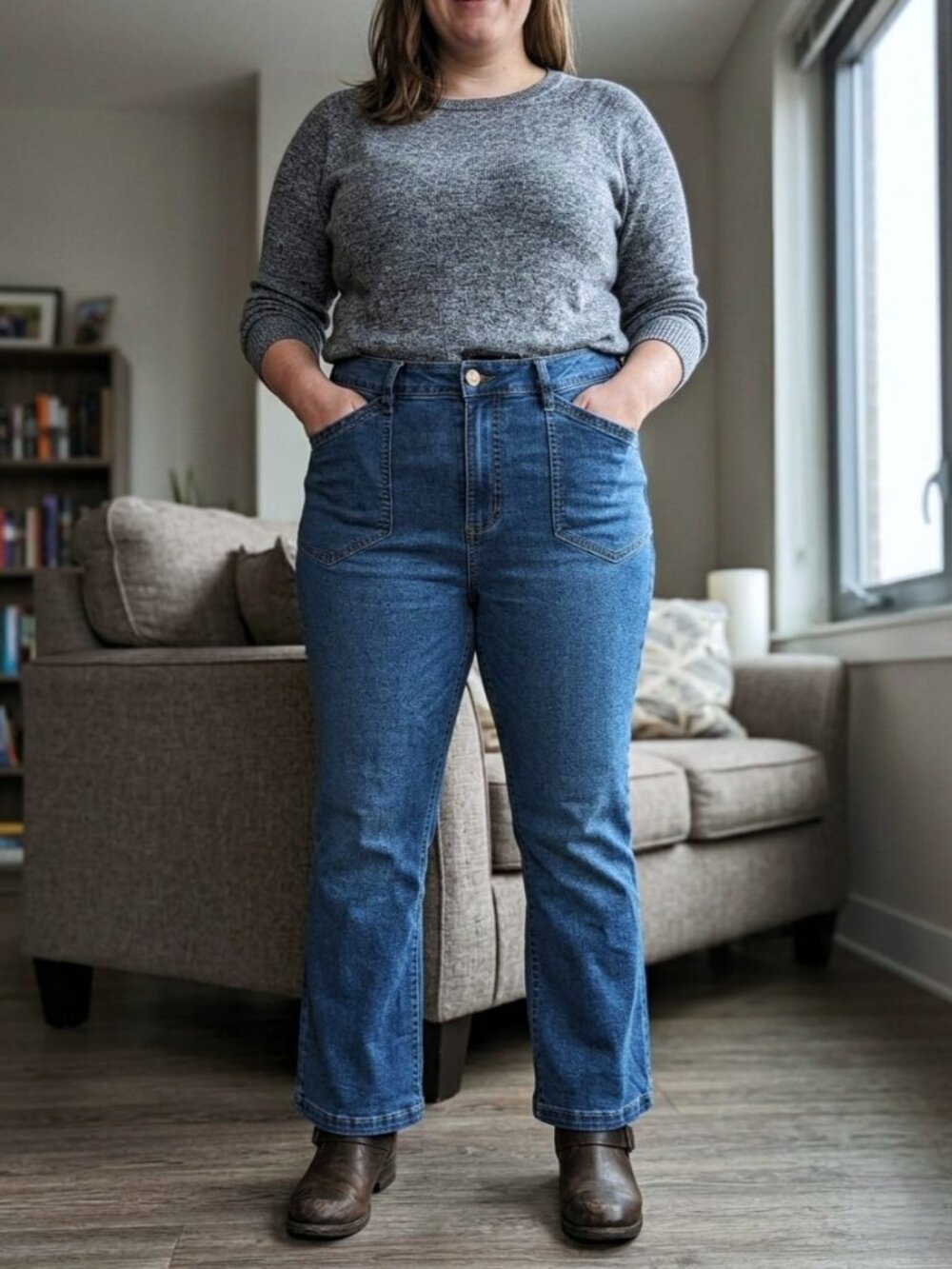 NANETTE LEPORE Belle High Rise Bootcut Jeans. Plus Size 18W